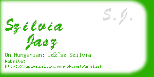szilvia jasz business card